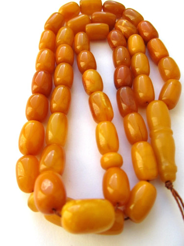 Amber rosary islamic - rosary,