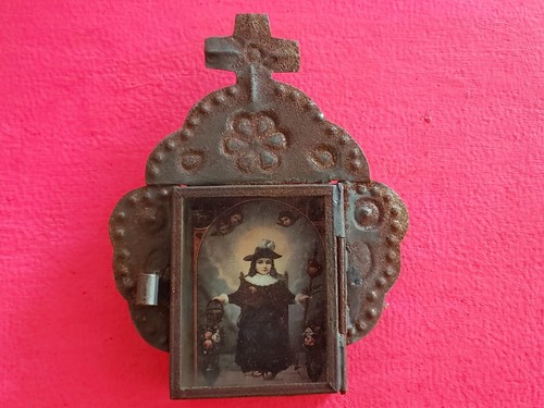 Rustic mexican tin - mexican, santo