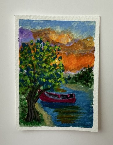 Original aceo impressionist - original,