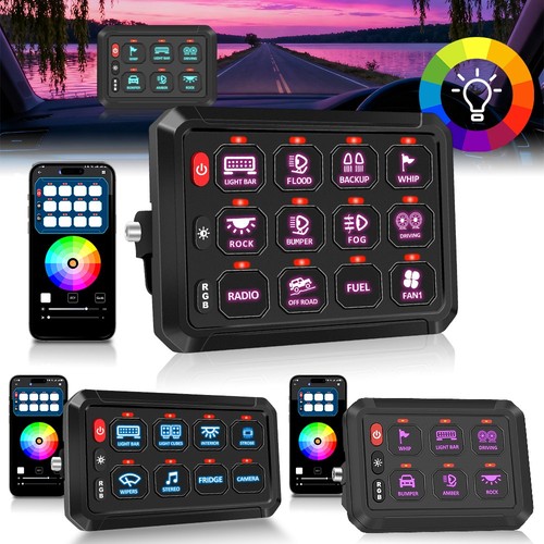 Rgb gang switch panel - 6/8/12,