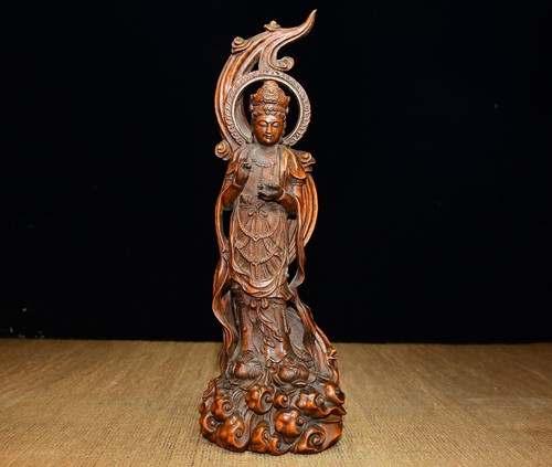 Small wooden carved figurine - small,