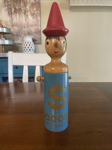 Vintage wooden pinocchio - vintage, piggy