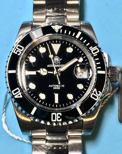 Addiesdive 40mm black dial - 40mm,