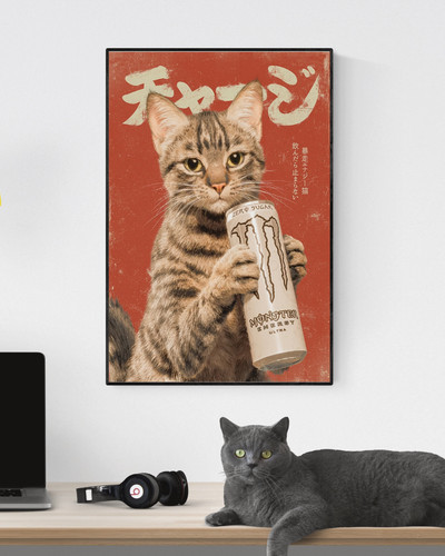 Cat nap monster energy - cat, zero