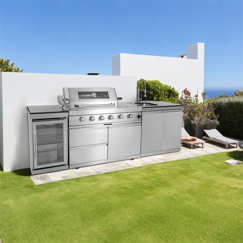 Burner barbecue island - 4-burner,