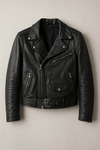 Men genuine black leather - men’s,