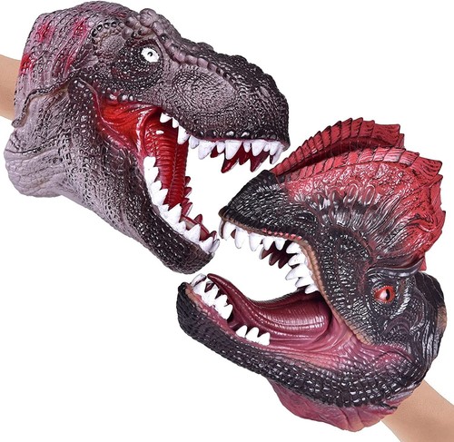 Dinosaur hand puppets - x,