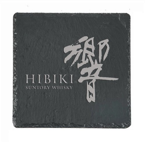 Hibiki whiskey slate coaster - whiskey,