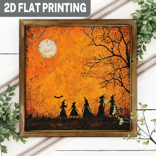 Rustic witch silhouette full - rustic,