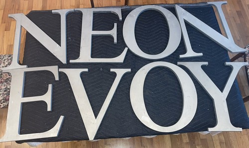 Large metal letter cast - letter,