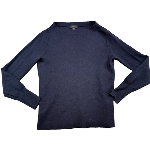 Crew merino wool cotton - j.crew, navy