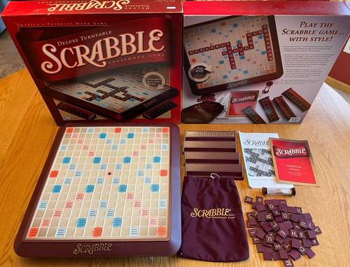Vtg 2001 scrabble deluxe - vtg,