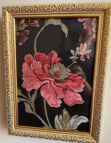 Handmade woven canvas framed