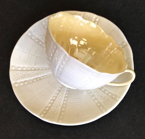 Belleek echinus cup and - belleek,