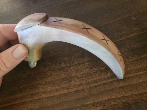 Solid hand carved buffalo horn - solid,