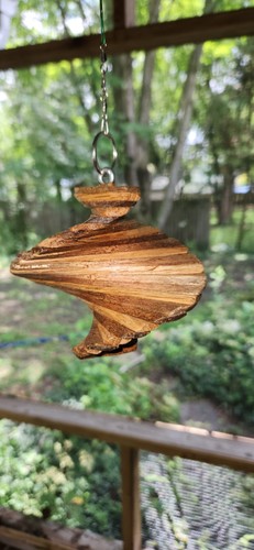 Handmade natural wood wind - natural,