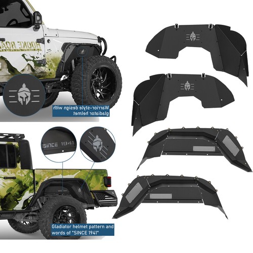 Black aluminum front rear - black,