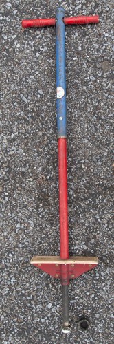 Vintage 1950s pogo stick - 1950s, red