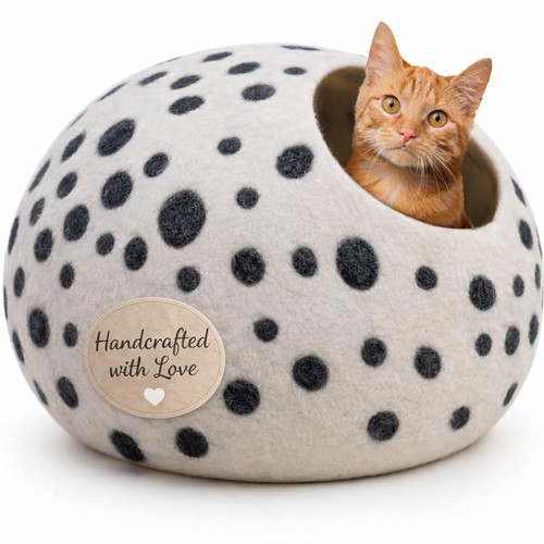 Luxurious merino wool cat cave - wool,