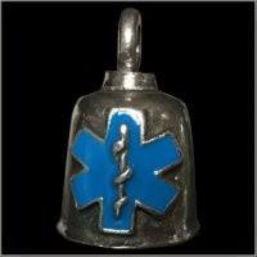 Pewter motorcycle gremlin bell - motorcycle,