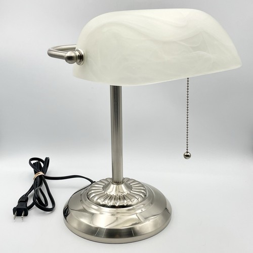 Desk table bankers - table, silver