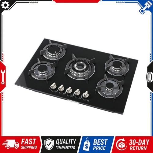 Built gas cooktop stove - built-in,