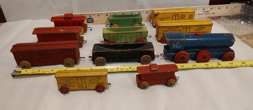 Colorful vintage wooden toy - wooden,