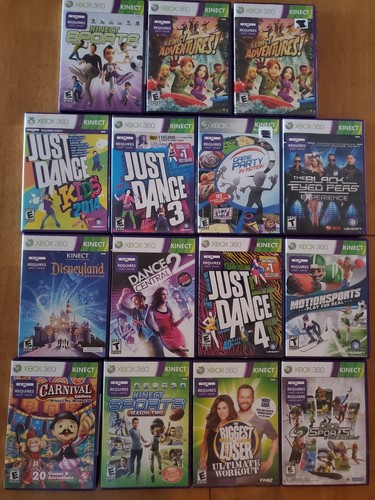 Xbox 360 kinect games lot - xbox,