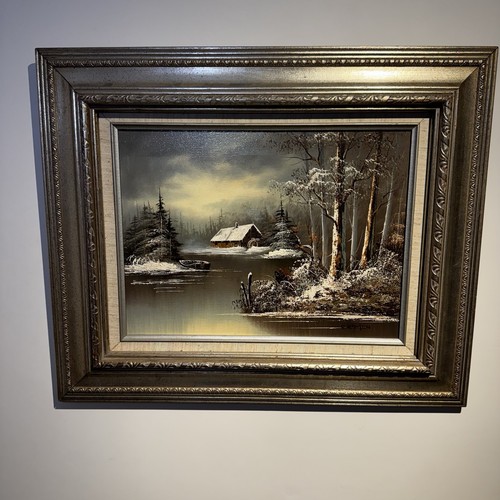 Vintage winter cabin - winter,