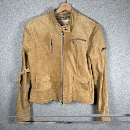 Vintage brown suede leather - brown,