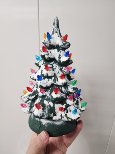Vintage ceramic christmas tree - ceramic,