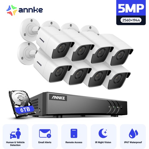 Annke 8ch dvr 5mp - 8ch, hd