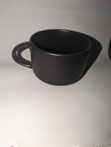 Black coffee mug ceramic cup - coffee, mug,