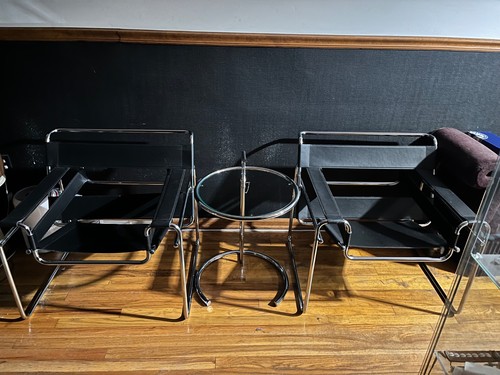 Mid century black - mid, leather