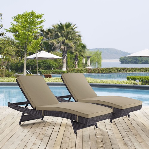 Modway convene chaise - convene, outdoor