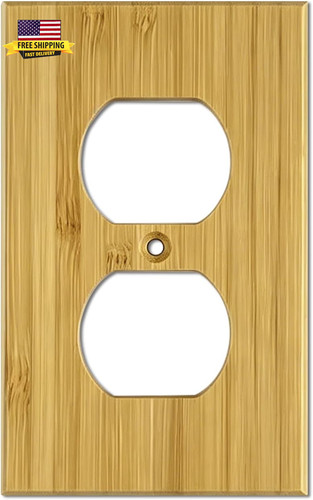 Wood outlet covers wall - outlet,