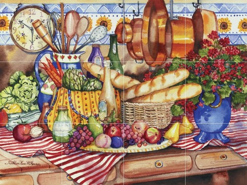 Ceramic backsplash tile mural - ceramic,