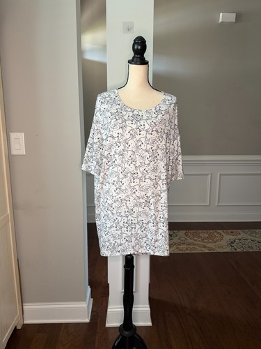 Lularoe black white irma - black/white, top