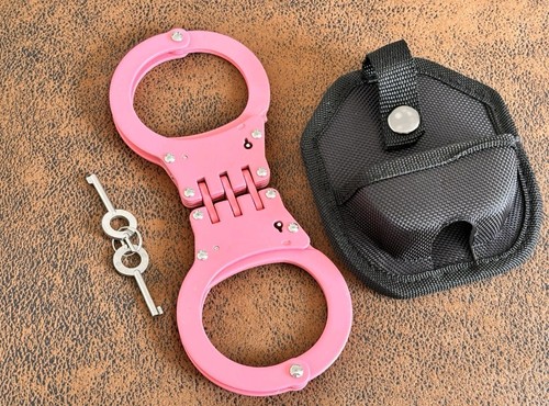 Pink double lock hinge steel - pink,