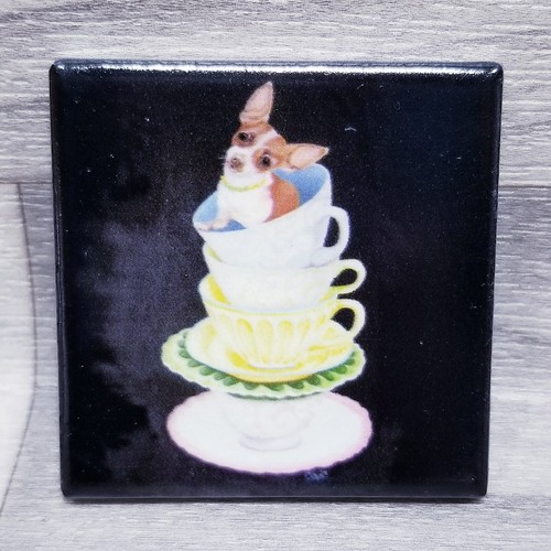 Teacup chihuahua ceramic - chihuahua,