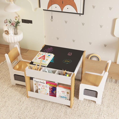 Compact wooden kids table - compact,