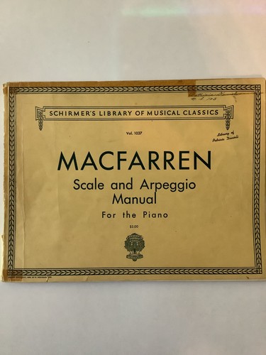 Macfarren scale and arpeggio - macfarren,