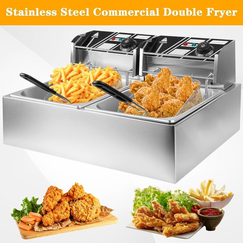 12l electric deep fryer dual - electric,