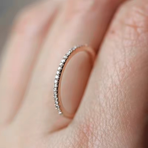 18k gold plated ring cubic - 18k,