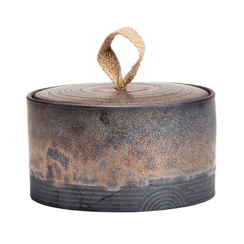 Retro ceramic storage jar - ,