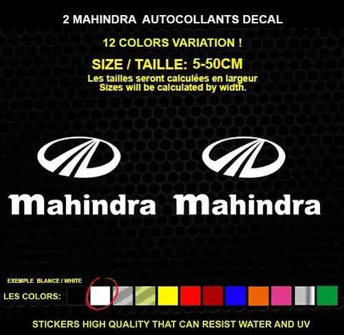 Mahindra decorative stickers - 2,