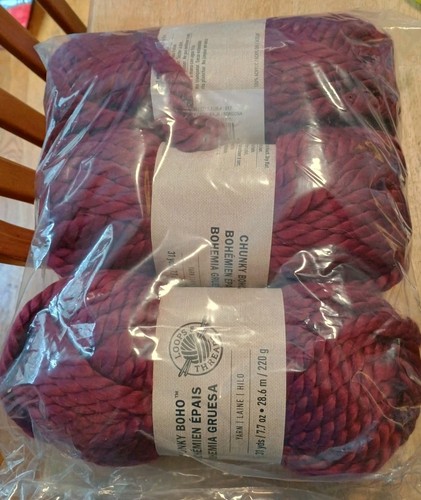 Burgundy loops threads - loops,