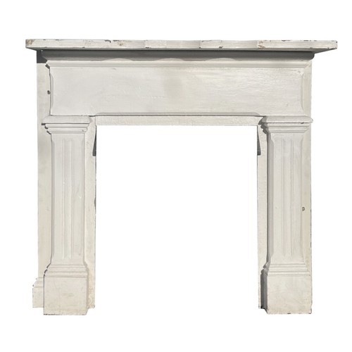 Salvaged fireplace mantel - fireplace,