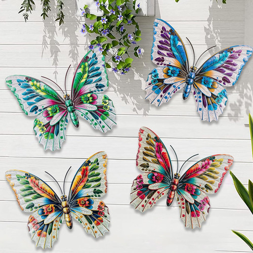 Metal butterfly wall - butterfly, art