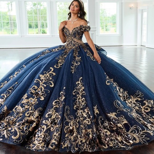 Navy blue quinceanera - navy, dresses
